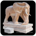 Garden Marble Elephant Sculpture AMS-A018W